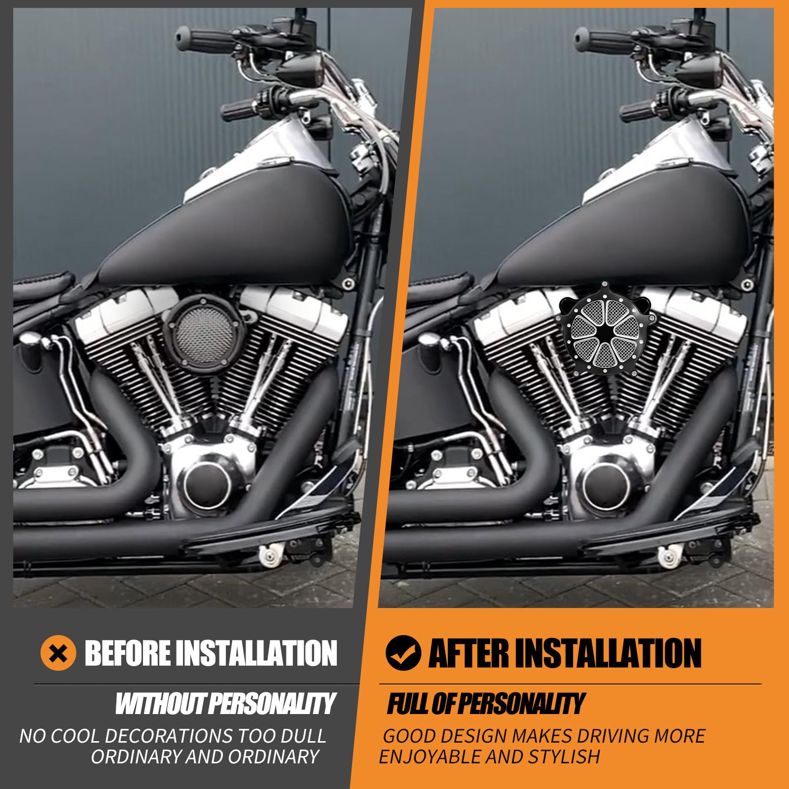 Amazon.co.jp: HCmotorku モーターサイクル エアクリーナー フィルター